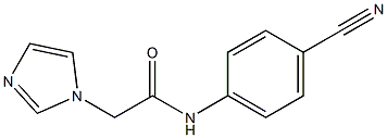 N-(4-cyanophenyl)-2-(1H-imidazol-1-yl)acetamide 구조식 이미지