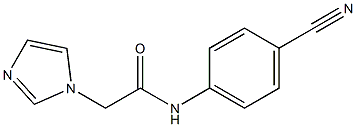 N-(4-cyanophenyl)-2-(1H-imidazol-1-yl)acetamide Structure