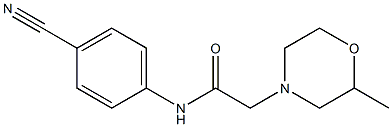 N-(4-cyanophenyl)-2-(2-methylmorpholin-4-yl)acetamide 구조식 이미지