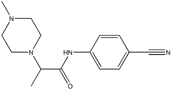 N-(4-cyanophenyl)-2-(4-methylpiperazin-1-yl)propanamide 구조식 이미지