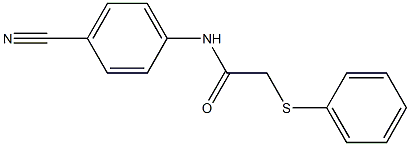 N-(4-cyanophenyl)-2-(phenylsulfanyl)acetamide Structure