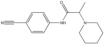 N-(4-cyanophenyl)-2-(piperidin-1-yl)propanamide Structure