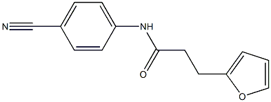 N-(4-cyanophenyl)-3-(furan-2-yl)propanamide Structure