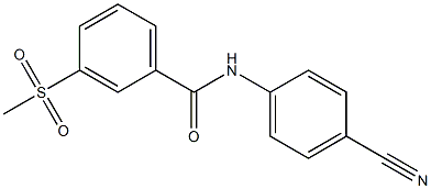 N-(4-cyanophenyl)-3-methanesulfonylbenzamide Structure