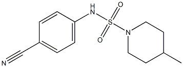N-(4-cyanophenyl)-4-methylpiperidine-1-sulfonamide 구조식 이미지
