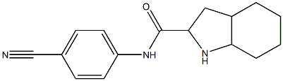 N-(4-cyanophenyl)octahydro-1H-indole-2-carboxamide 구조식 이미지