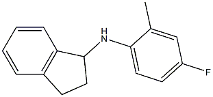 N-(4-fluoro-2-methylphenyl)-2,3-dihydro-1H-inden-1-amine 구조식 이미지