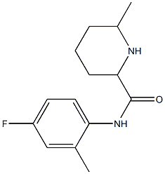 N-(4-fluoro-2-methylphenyl)-6-methylpiperidine-2-carboxamide Structure