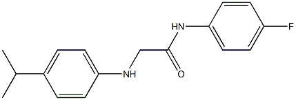 N-(4-fluorophenyl)-2-{[4-(propan-2-yl)phenyl]amino}acetamide 구조식 이미지