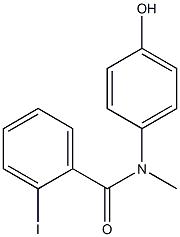 N-(4-hydroxyphenyl)-2-iodo-N-methylbenzamide 구조식 이미지