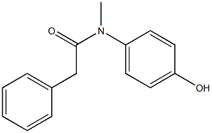 N-(4-hydroxyphenyl)-N-methyl-2-phenylacetamide Structure