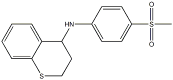 N-(4-methanesulfonylphenyl)-3,4-dihydro-2H-1-benzothiopyran-4-amine 구조식 이미지