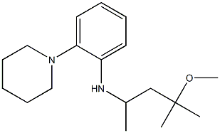 N-(4-methoxy-4-methylpentan-2-yl)-2-(piperidin-1-yl)aniline Structure