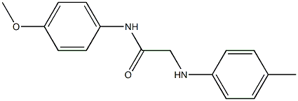 N-(4-methoxyphenyl)-2-[(4-methylphenyl)amino]acetamide Structure