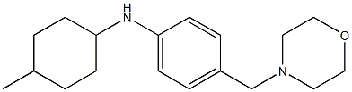 N-(4-methylcyclohexyl)-4-(morpholin-4-ylmethyl)aniline 구조식 이미지