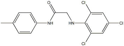 N-(4-methylphenyl)-2-[(2,4,6-trichlorophenyl)amino]acetamide 구조식 이미지