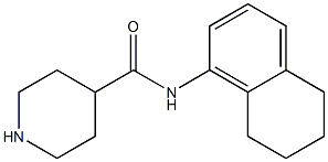 N-(5,6,7,8-tetrahydronaphthalen-1-yl)piperidine-4-carboxamide 구조식 이미지