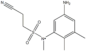 N-(5-amino-2,3-dimethylphenyl)-2-cyano-N-methylethane-1-sulfonamido 구조식 이미지