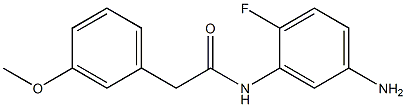 N-(5-amino-2-fluorophenyl)-2-(3-methoxyphenyl)acetamide 구조식 이미지