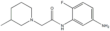 N-(5-amino-2-fluorophenyl)-2-(3-methylpiperidin-1-yl)acetamide Structure