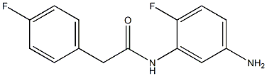 N-(5-amino-2-fluorophenyl)-2-(4-fluorophenyl)acetamide 구조식 이미지