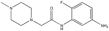 N-(5-amino-2-fluorophenyl)-2-(4-methylpiperazin-1-yl)acetamide 구조식 이미지