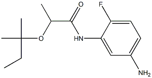 N-(5-amino-2-fluorophenyl)-2-[(2-methylbutan-2-yl)oxy]propanamide Structure