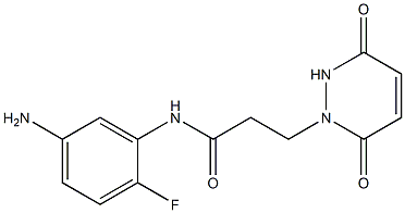 N-(5-amino-2-fluorophenyl)-3-(3,6-dioxo-3,6-dihydropyridazin-1(2H)-yl)propanamide Structure