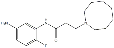 N-(5-amino-2-fluorophenyl)-3-(azocan-1-yl)propanamide 구조식 이미지