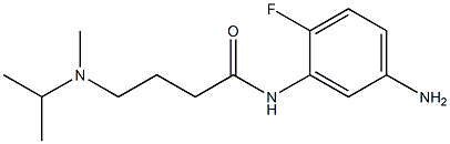 N-(5-amino-2-fluorophenyl)-4-[isopropyl(methyl)amino]butanamide 구조식 이미지