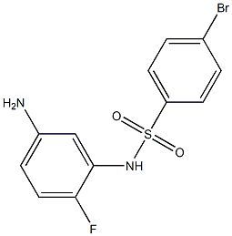 N-(5-amino-2-fluorophenyl)-4-bromobenzenesulfonamide 구조식 이미지