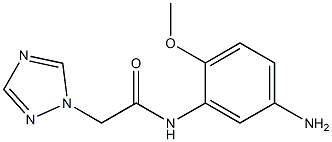 N-(5-amino-2-methoxyphenyl)-2-(1H-1,2,4-triazol-1-yl)acetamide Structure