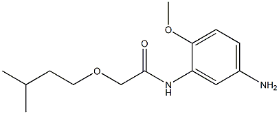 N-(5-amino-2-methoxyphenyl)-2-(3-methylbutoxy)acetamide 구조식 이미지