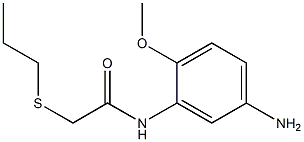 N-(5-amino-2-methoxyphenyl)-2-(propylsulfanyl)acetamide 구조식 이미지