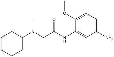 N-(5-amino-2-methoxyphenyl)-2-[cyclohexyl(methyl)amino]acetamide 구조식 이미지