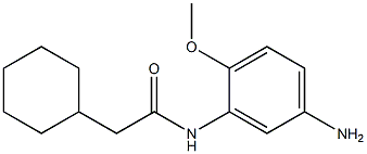 N-(5-amino-2-methoxyphenyl)-2-cyclohexylacetamide 구조식 이미지