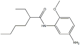 N-(5-amino-2-methoxyphenyl)-2-ethylhexanamide 구조식 이미지