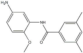 N-(5-amino-2-methoxyphenyl)-3,5-dimethylbenzamide 구조식 이미지