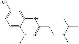 N-(5-amino-2-methoxyphenyl)-3-[isopropyl(methyl)amino]propanamide 구조식 이미지