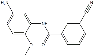 N-(5-amino-2-methoxyphenyl)-3-cyanobenzamide 구조식 이미지