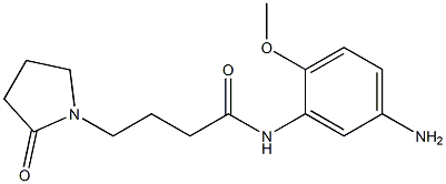 N-(5-amino-2-methoxyphenyl)-4-(2-oxopyrrolidin-1-yl)butanamide 구조식 이미지