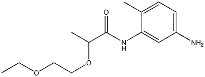 N-(5-amino-2-methylphenyl)-2-(2-ethoxyethoxy)propanamide Structure