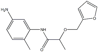 N-(5-amino-2-methylphenyl)-2-(2-furylmethoxy)propanamide 구조식 이미지