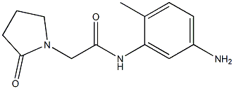 N-(5-amino-2-methylphenyl)-2-(2-oxopyrrolidin-1-yl)acetamide 구조식 이미지