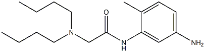 N-(5-amino-2-methylphenyl)-2-(dibutylamino)acetamide 구조식 이미지