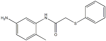 N-(5-amino-2-methylphenyl)-2-(phenylsulfanyl)acetamide 구조식 이미지