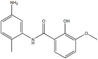 N-(5-amino-2-methylphenyl)-2-hydroxy-3-methoxybenzamide 구조식 이미지