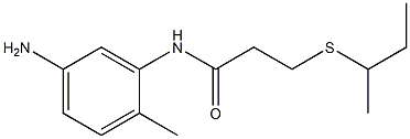 N-(5-amino-2-methylphenyl)-3-(butan-2-ylsulfanyl)propanamide Structure