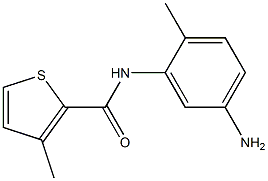 N-(5-amino-2-methylphenyl)-3-methylthiophene-2-carboxamide 구조식 이미지