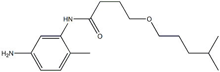 N-(5-amino-2-methylphenyl)-4-[(4-methylpentyl)oxy]butanamide 구조식 이미지